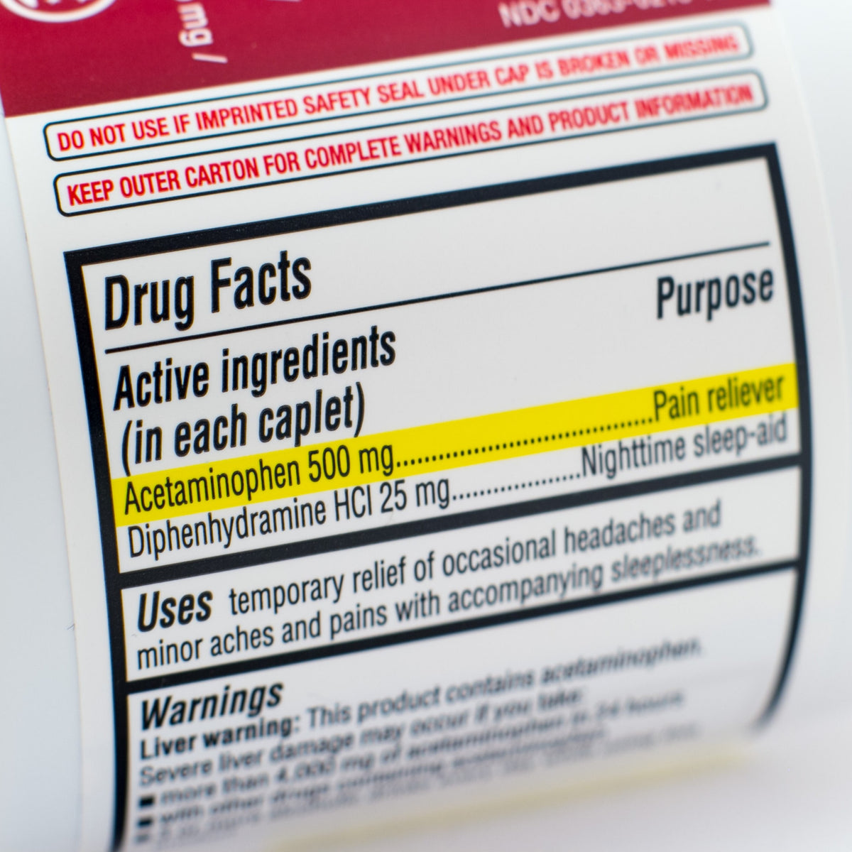 Drug Facts Label Example Self Inspection via Internal Audits